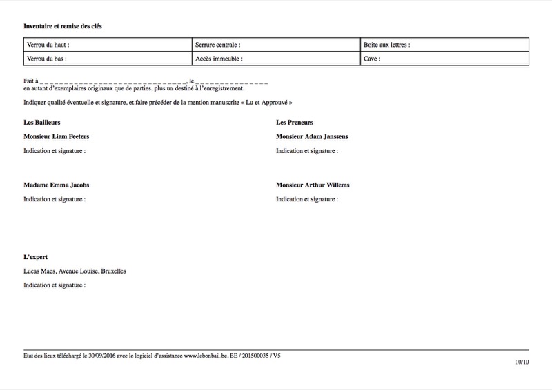 Exemple d'état des lieux - Page 10