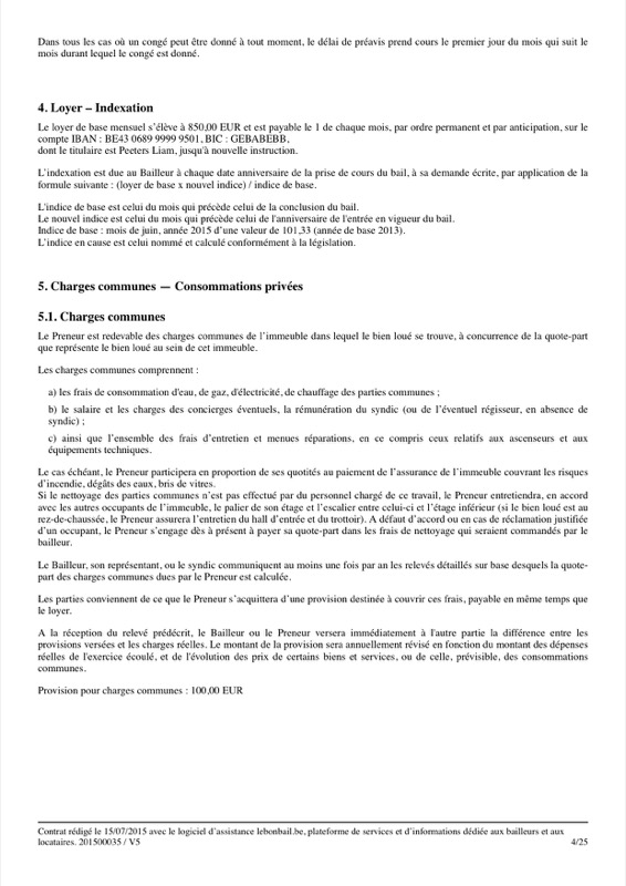 Exemple de contrat de bail - Page 4