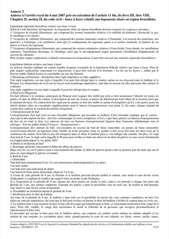 Exemple de contrat de bail - Page 12