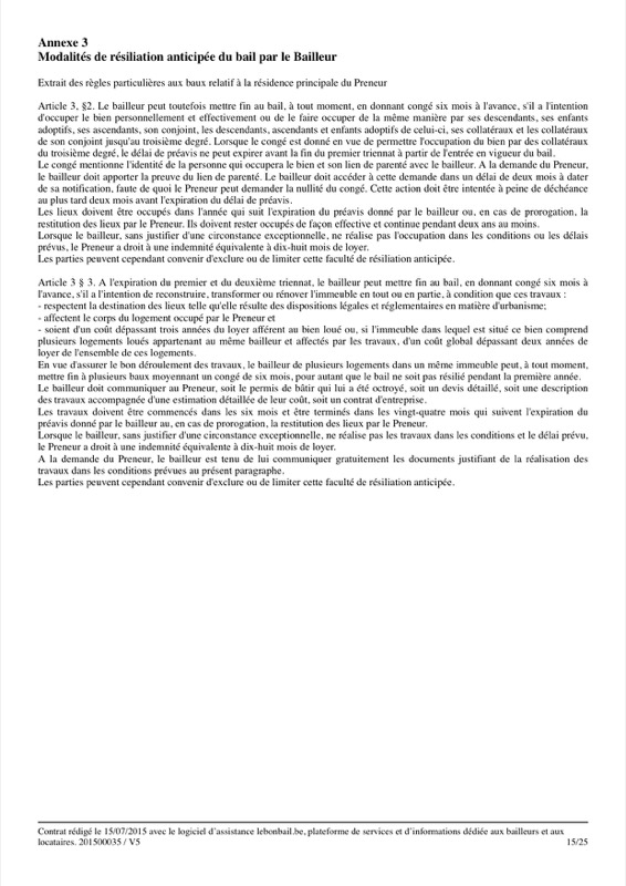 Exemple de contrat de bail - Page 15